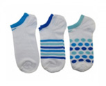 Nike socks pack3 striped and dot no show